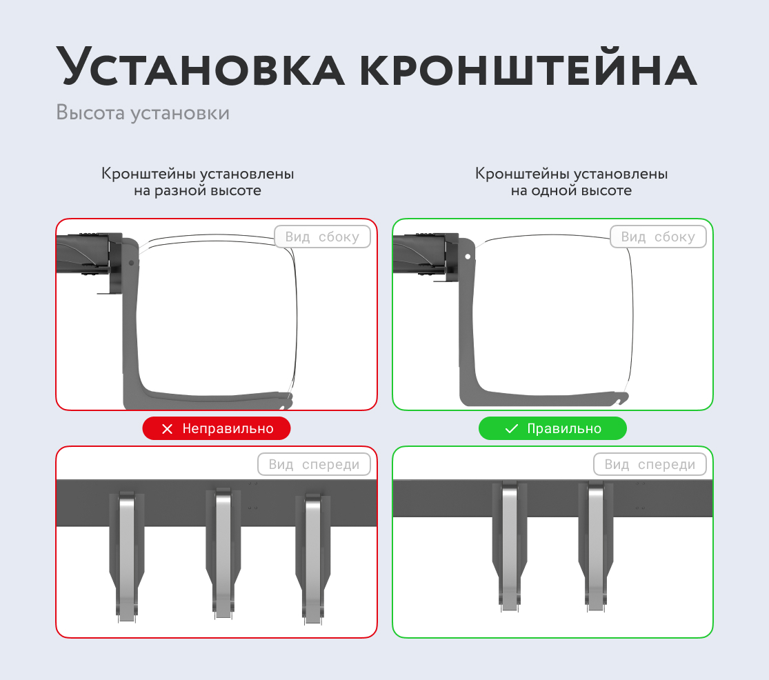 Установка кронштейнов топливного бака